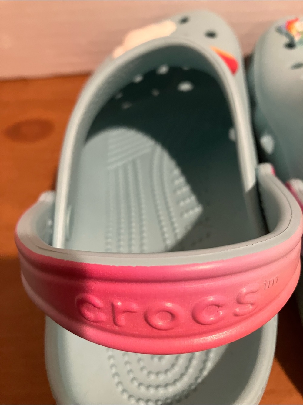 CROCS Kids Classic Rainbow Gem Clog - Pure Water - Picture 7 of 11
